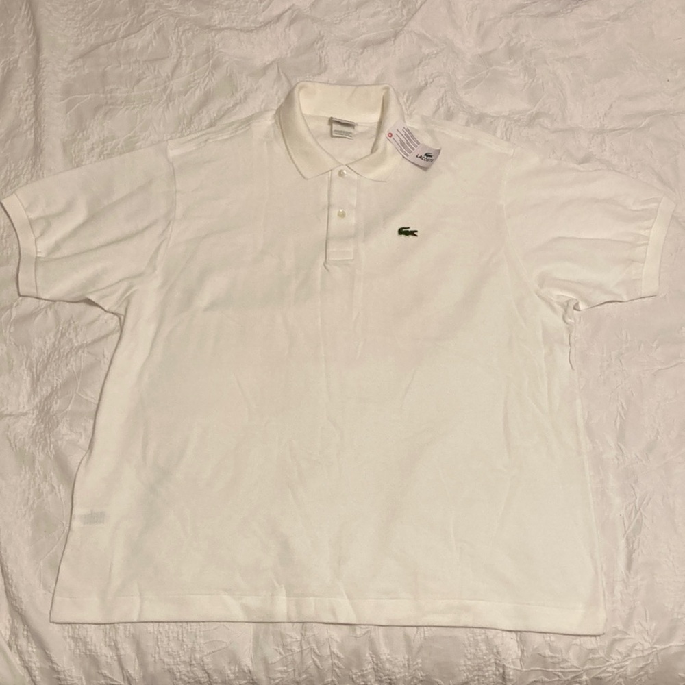NWT Lacoste White Polo - Picture 2 of 7